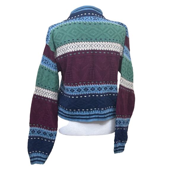 Runway Aztec sweater, Nordic, Fair Isle, ski lodge, grandpa core, cozy, 80s/90s - Picture 3 of 7